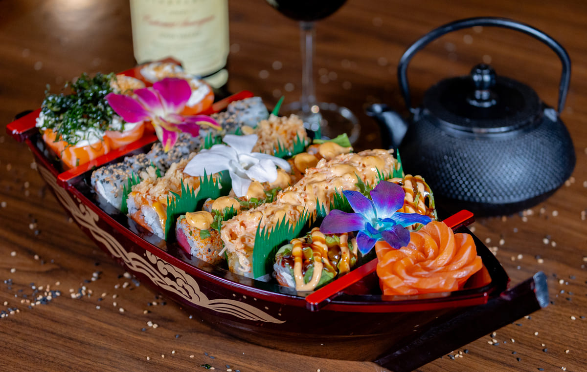 sushi all you can eat served at Kingdom Sushi Florida